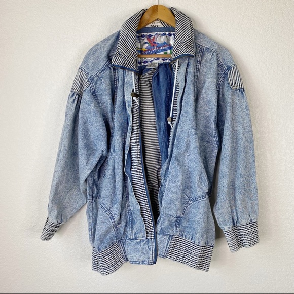 Vintage Other - Vintage America Idea Acid Wash Denim Jacket